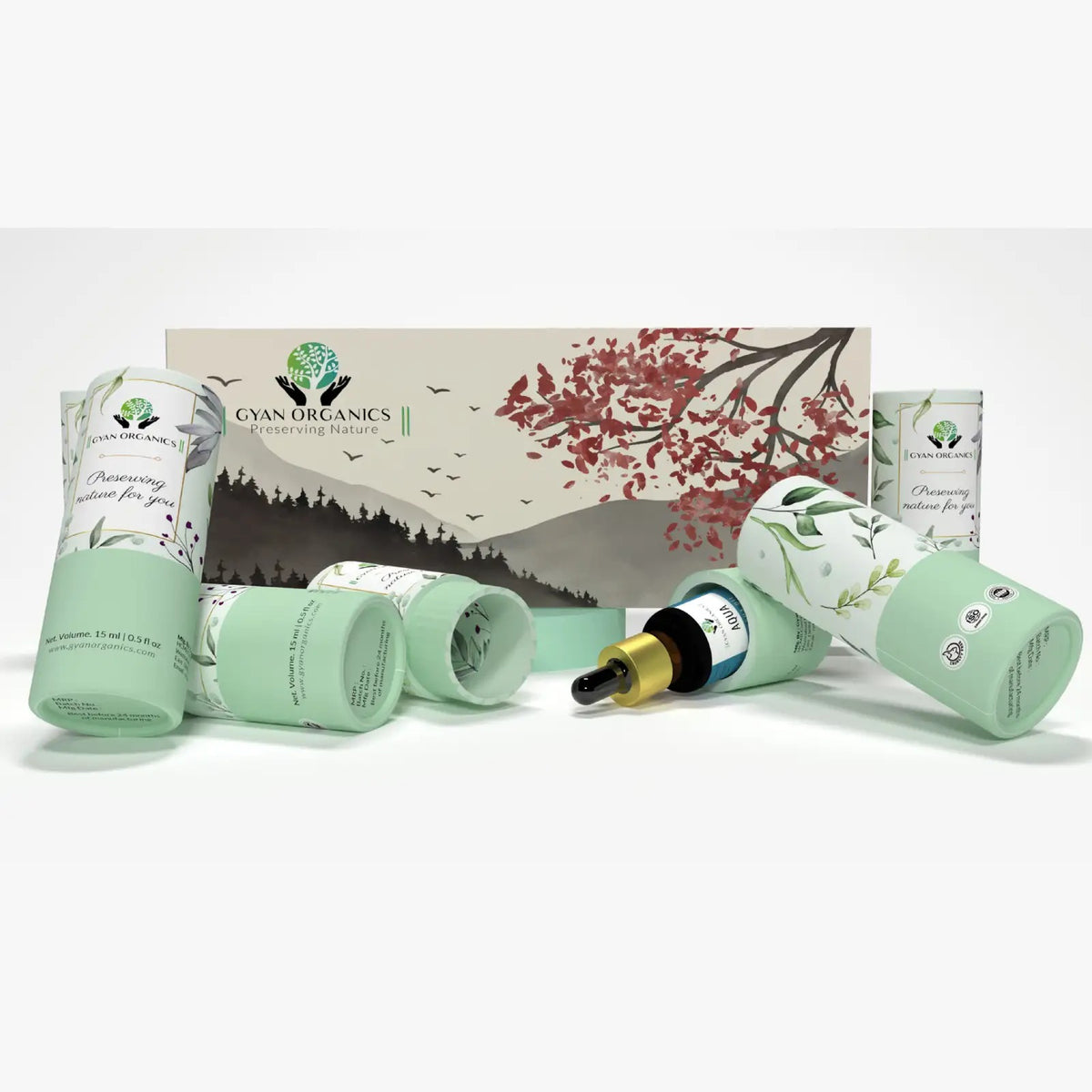 Aroma Diffuser Oil Combo Set Lavender | Lemongrass | Mogra | Vista | Floral Heart | Rose oil |  Aroma Oil Fragrance for Home Room Office & Washrooms (6 x 15 ml)